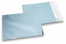 Enveloppes aluminium métallisées mat - bleu glacial 165 x 165 mm | PIT Packaging.be/fr | Paysdesenveloppes