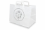 Papieren take away tassen - wit + snacks | PIT Packaging.be | Enveloppenland