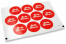 Sluitzegels geboorte - babyshower rood | PIT Packaging.be | Enveloppenland