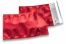 Rood gekleurde metallic folie enveloppen - 114 x 162 mm | PIT Packaging.be | Enveloppenland