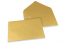 Enveloppes colorées pour cartes de voeux - or métallisé, 162 x 229 mm | PIT Packaging.be/fr | Paysdesenveloppes