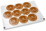 Sluitzegels doop - mi bautizo bruin met witte krans | PIT Packaging.be | Enveloppenland