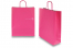 Papieren draagtassen gedraaide handgreep - felroze, 320 x 120 x 410 mm, 100 gr | PIT Packaging.be | Enveloppenland