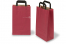 Papieren draagtassen platte handgreep - rood, 220 x 105 x 360 mm | PIT Packaging.be | Enveloppenland