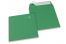 Enveloppes papier colorées - Vert foncé, 160 x 160 mm | PIT Packaging.be/fr | Paysdesenveloppes