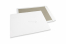 Bordrug enveloppen - 400 x 500 mm, 120 gr wit kraft voorzijde, 700 gr grijs duplex achterzijde, ongegomd / geen stripsluiting | PIT Packaging.be | Enveloppenland