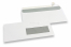 Vensterenveloppen, wit, 114 x 229 mm (C 5/6), venster rechts 40 x 110 mm, 15 mm van rechts en 24 mm van onder, stripsluiting, 90 grams | PIT Packaging.be | Enveloppenland