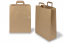 Sacs papier kraft avec anses plates - marron, 320 x 140 x 420 mm | PIT Packaging.be/fr | Paysdesenveloppes