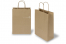 Papieren draagtassen gedraaide handgreep - bruin gestreept, 220 x 100 x 310 mm, 90 gr | PIT Packaging.be | Enveloppenland