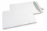 Witte papieren enveloppen, 220 x 312 mm (EA4), 120 grams, stripsluiting, gewicht per stuk ca. 18 gr. | PIT Packaging.be | Enveloppenland