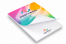 Bedrukte schrijfblokken - 148 x 210 mm, omslag met glanslaminaat | PIT Packaging.be | Enveloppenland