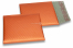 Enveloppes à bulles ECO métallisées mat colorées - orange 165 x 165 mm | PIT Packaging.be/fr | Paysdesenveloppes