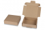 Postdozen met bovenklep - bruin, 110 x 110 x 28 mm | PIT Packaging.be | Enveloppenland