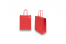 Papieren draagtassen gedraaide handgreep - vuurrood, 180 x 80 x 220 mm, 90 gr | PIT Packaging.be | Enveloppenland