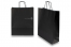 Papieren draagtassen gedraaide handgreep - zwart, 320 x 120 x 410 mm, 100 gr | PIT Packaging.be | Enveloppenland