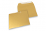 Enveloppes papier colorées - Or métallisé, 160 x 160 mm | PIT Packaging.be/fr | Paysdesenveloppes