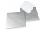 Enveloppes colorées pour cartes de voeux - argent, 155 x 155 mm | PIT Packaging.be/fr | Paysdesenveloppes