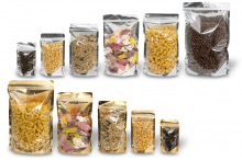 Stazakken metallic transparant - goud metallic en zilver metallic | PIT Packaging.be | Enveloppenland