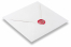 Sceaux en cire - Coeur sur l'enveloppe | PIT Packaging.be/fr | Paysdesenveloppes