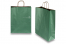 Papieren draagtassen gedraaide handgreep - metallic donkergroen, 320 x 120 x 410 mm, 100 gr | PIT Packaging.be | Enveloppenland