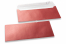 Rood gekleurde enveloppen parelmoer - 110 x 220 mm | PIT Packaging.be | Enveloppenland