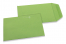Pochettes en papier kraft couleur - Vert pomme, 85 x 125 mm | PIT Packaging.be/fr | Paysdesenveloppes