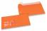 Enveloppes à fenêtre colorées - Orange, 110 x 220 mm (DL), fenêtre à gauche, format de la fenêtre 45 x 90 mm, position de la fenêtre 20 mm à partir de la gauche / 15 mm bord en bas, fermeture par bande adhésive, papier de 120 grammes | PIT Packaging.be/fr | Paysdesenveloppes