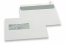 Vensterenveloppen, wit, 156 x 220 mm (EA5), venster links 40 x 110 mm, 20 mm van links en 66 mm van onder, 90 grams, stripsluiting, gewicht per stuk ca. 5 gr. | PIT Packaging.be | Enveloppenland