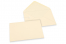 Enveloppes colorées pour cartes de voeux - blanc ivoire, 125 x 175 mm | PIT Packaging.be/fr | Paysdesenveloppes