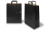 Papieren draagtassen platte handgreep - zwart, 320 x 140 x 420 mm | PIT Packaging.be | Enveloppenland
