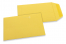 Pochettes en papier kraft couleur - Jaune bouton d'or, 85 x 125 mm | PIT Packaging.be/fr | Paysdesenveloppes