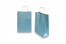 Sacs papier kraft avec anses rondes - bleu métallisé, 220 x 100 x 310 mm, 90 gr | PIT Packaging.be/fr | Paysdesenveloppes