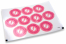 Pastilles adhésives à naissance - pieds rose | PIT Packaging.be/fr | Paysdesenveloppes