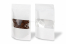 Sachets kraft à fermeture zip avec fenêtre - blanc, 180 x 290 x 90 mm, 1000 ml | PIT Packaging.be/fr | Paysdesenveloppes