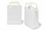 Papieren draagtassen platte handgreep - wit, 180 x 80 x 220 mm | PIT Packaging.be | Enveloppenland