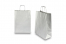 Papieren draagtassen gedraaide handgreep - zilver, 260 x 120 x 350 mm, 90 gr | PIT Packaging.be | Enveloppenland