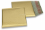 Enveloppes à bulles ECO métallisées mat colorées - or 165 x 165 mm | PIT Packaging.be/fr | Paysdesenveloppes