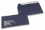 Donkerblauw, vensterenveloppen gekleurd, 110 x 220 mm (DL), venster links, vensterformaat 45 x 90 mm, vensterpositie 20 mm van links / 15 mm van onder, stripsluiting, 120 grams gekleurd papier | PIT Packaging.be | Enveloppenland