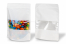 Sachets kraft à fermeture zip avec fenêtre - blanc, 200 x 300 x 100 mm, 1800 ml | PIT Packaging.be/fr | Paysdesenveloppes