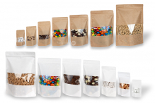 Sachets kraft à fermeture zip avec fenêtre | PIT Packaging.be/fr | Paysdesenveloppes