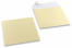 Enveloppes de couleurs nacrées - Champagne, 170 x 170 mm | PIT Packaging.be/fr | Paysdesenveloppes
