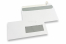 Vensterenveloppen laserprinter, 110 x 220 mm (DL), venster rechts, venster (40 x 110 mm) positie 15 mm van rechts en 20 mm van onder. | PIT Packaging.be | Enveloppenland