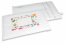 Witte luchtkussen enveloppen Pasen - felle kleuren | PIT Packaging.be | Enveloppenland