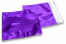 Enveloppes aluminium métallisées colorées - violet  220 x 220 mm | PIT Packaging.be/fr | Paysdesenveloppes