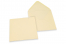 Enveloppes colorées pour cartes de voeux - blanc ivoire, 155 x 155 mm | PIT Packaging.be/fr | Paysdesenveloppes