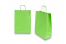 Sacs papier kraft avec anses rondes - vert, 260 x 120 x 350 mm, 90 gr | PIT Packaging.be/fr | Paysdesenveloppes