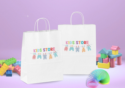 Papieren draagtassen gedraaide handgreep | PIT Packaging.be | Enveloppenland