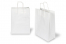 Sacs papier kraft avec anses rondes - blanc, 260 x 120 x 350 mm, 90 gr | PIT Packaging.be/fr | Paysdesenveloppes