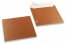 Koper gekleurde enveloppen parelmoer - 170 x 170 mm | PIT Packaging.be | Enveloppenland