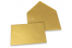 Enveloppes colorées pour cartes de voeux - or métallisé, 114 x 162 mm | PIT Packaging.be/fr | Paysdesenveloppes